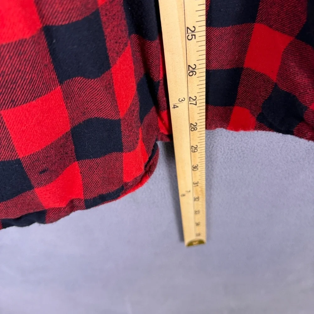 CLUB ROOM Lumberjack Flannel Shirt XL Men's Red‎ Long Sleeve Button Down Top